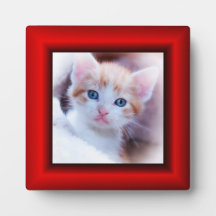 Rood Faux Lijst Square Photo Border
