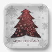 Rood feestelijk Bord kerstboompapier (Voorkant)