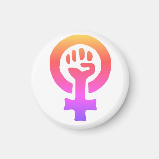 Rood Feminisme Symbool Magneet (Voorkant)