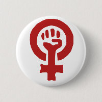 Rood feminisme symbool