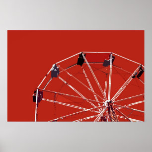 Rood Ferris-Poster Poster