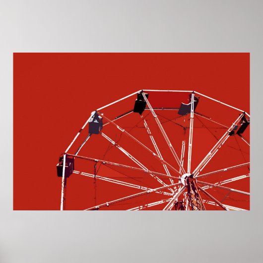 Rood Ferris-Poster Poster (Voorkant)