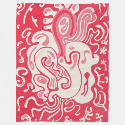 Rood Fleece Deken (Voorkant)