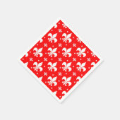 Rood Fleur-de-lis-patroonontwerp Servet (Hoek)