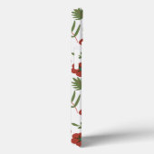 Rood floreel naadloos patroon op witte achtergrond Case-Mate iPhone case (Achterkant / Rechts)