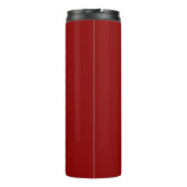 Rood fluweel effen kleur | Klassiek | Elegant Thermosbeker (Achterkant)