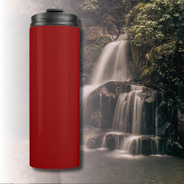 Rood fluweel effen kleur | Klassiek | Elegant Thermosbeker