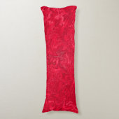 Rood fluweel..... lichaamskussen (Voorkant Verticaal)