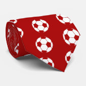 Rood Football Stropdas (Opgerold)