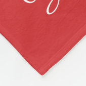 Rood  Fotodeken Collage Fleece Deken (Hoek)