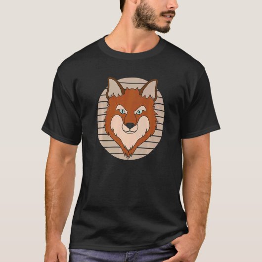 Rood fox-boerendier Wilde predator met vos 1 T-shirt (Voorkant)