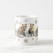 Rood Foxes, Klassieke Mok, 11 oz Koffiemok (Center)