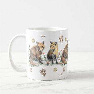 Rood Foxes, Klassieke Mok, 11 oz Koffiemok