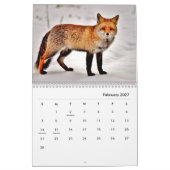 Rood Foxes Wall Agenda Kalender (Feb 2027)