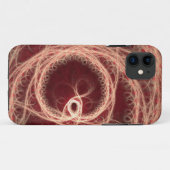 Rood fractaal hart Case-Mate iPhone case (Achterkant (horizontaal))