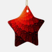 Rood Fractaal Patroon Keramisch Ornament (Rechts)