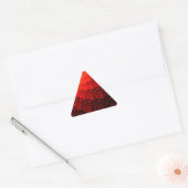 Rood Fractaal Patroon Sticker (Envelop)