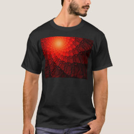 Rood Fractaal Patroon T-shirt