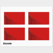 Rood Fractal Background Rectangle Sticker (Vel)