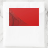 Rood Fractal Background Rectangle Sticker (Tas)