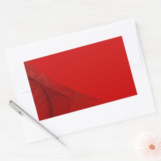 Rood Fractal Background Rectangle Sticker (Envelop)