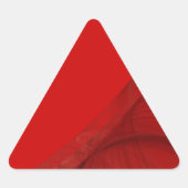 Rood Fractal BackgroundTriangle Sticker (Voorkant)