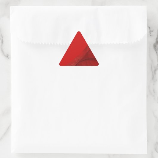 Rood Fractal BackgroundTriangle Sticker (Tas)