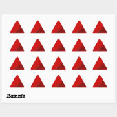Rood Fractal BackgroundTriangle Sticker (Vel)