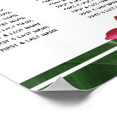 Rood(Frangipani) pannenbord voor weddenschappen Poster (Hoek)