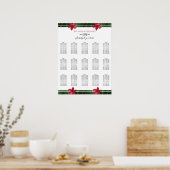 Rood(Frangipani) pannenbord voor weddenschappen Poster (Keuken)