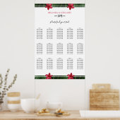 Rood(Frangipani) pannenbord voor weddenschappen Poster (Keuken)