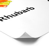 Rood fruit en groenten poster (Hoek)