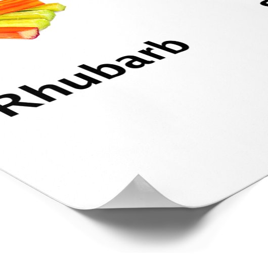 Rood fruit en groenten poster (Hoek)