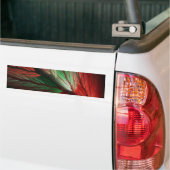 Rood & G Abstracte Fractal Background Bumpersticke Bumpersticker (Op Truck)