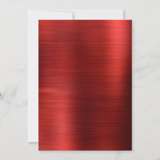 Rood geborsteld metaal en glitter Afstuderen Kaart (Achterkant)