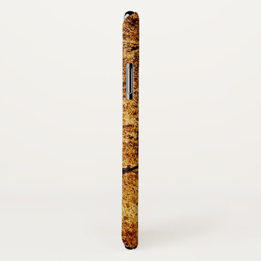 Rood gebroken hart op een gouden muur Case-Mate iPhone case (Achterkant / rechts)