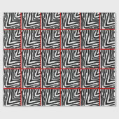 Rood geconfectioneerd Zebra omslagpapier Cadeaupapier (Vlak)
