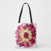 Rood & Geel Abstract Flower Tas (Voorkant)