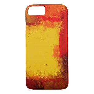 Rood Geel Abstract iPhone 7 Hoesje