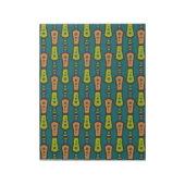 Rood, geel Abstract op Blauwgroen: Notitieblok, ot Notitieblok (Linkerzijde)