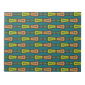 Rood, geel Abstract op Blauwgroen: Notitieblok, ot Notitieblok (Voorkant)