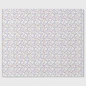 Rood Geel Blauw ABC Letters Cadeaupapier (Vlak)