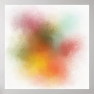 Rood Geel Blauw Groen Paars Roze Trendy Modern Poster