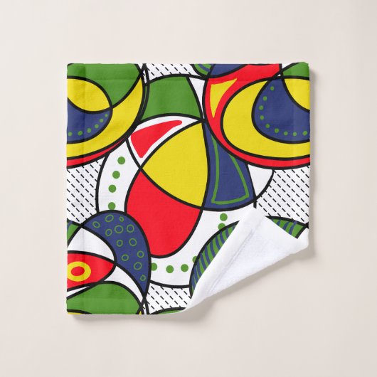 Rood Geel Blauw Groen Strandbal Bad Handdoek (Wasdoekje)