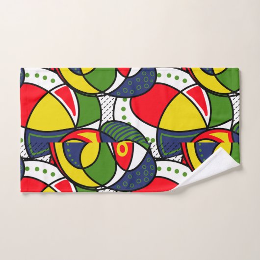 Rood Geel Blauw Groen Strandbal Bad Handdoek (Handdoek)