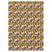 Rood Geel Blauw Groen Strandbal Tafelkleed (Voorkant)