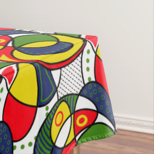 Rood Geel Blauw Groen Strandbal Tafelkleed