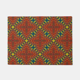 Rood Geel Blauw Kleurrijke Hippie Boho Unieke Trib Deurmat