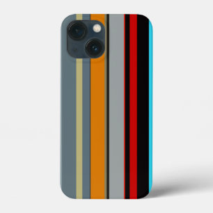 Rood Geel Blauw Zilver Meerkleurig Streeppatroon Case-Mate iPhone Case
