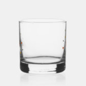 Rood Geel Blauwgroen Atoomtijdperk Starburst Mid C Whisky Glas (Links)